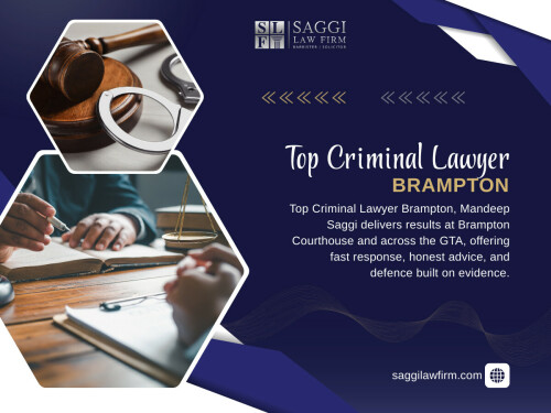 A quick online search for a Top Criminal Lawyer Brampton or the Best Criminal Lawyer In Brampton will return countless results, but rankings and reviews alone do not tell the full story.

Contact :   Saggi Law Firm
Address:  2250 Bovaird Dr E Unit 401, Brampton, ON L6R 0W3
Phone: 647-983-6720

Read Our Blog: 
https://criminallawfirmstoronto.medium.com/criminal-lawyer-brampton-ontario-6b0a2011dab7
https://all4webs.com/saggilawfirm/criminallawyernearme2.htm
https://saggilawfirmv.yooco.org/law_firm_office_near_brampton

More Links:
https://medium.com/@criminallawfirmstoronto
https://gravatar.com/criminallawfirmstoronto
https://c8ke.com/saggilawfirm
