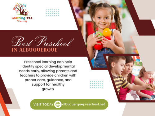 A place that feels like the Best Preschool In Albuquerque usually shows consistency in how adults speak to children—not just friendliness for visitors.


Learning Tree Academy
Address: 3615 Candelaria Rd NE, Albuquerque, NM 87110, United States
Phone Number: +15058881668

Find Us On Google Map: https://goo.gl/maps/sXHaNYEYyPwfkx4KA

Read Our Blogs:
https://albuquerquepreschool.blogspot.com/2026/05/best-pre-k-albuquerque.html
https://albuquerquepreschool.wordpress.com/2026/05/18/how-to-know-if-a-daycare-environment-will-truly-suit-your-childs-personality/

https://albuquerquepreschool.tumblr.com/post/816936349317971968/best-daycare-albuquerque

More Links:
https://myslink.app/albuquerqueprescho0l
https://gab.com/albuquerquepreschool
https://www.reddit.com/user/ltapreschool