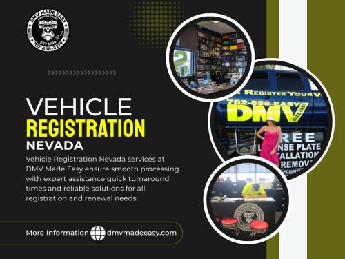 The process behind vehicle registration nevada isn’t just about submitting paperwork — it’s about meeting a set of interconnected requirements. Most delays happen not because something is missing entirely, but because something small doesn’t align.

Click Here for More Information : https://dmvmadeeasy.com/dmv-services-las-vegas/

Find Us On Google Map : https://goo.gl/maps/BJNY18FeVELkd5ye8

Contact : DMV Made Easy

Address: 8615 W Flamingo Rd, Las Vegas, NV 89147, United States

Phone Number: +17022413662

Read Our Blog:

https://dmvmadeeasyvegas.blogspot.com/2026/05/car-registration-nevada.html

https://penzu.com/p/9758a1fb4d7fa01c

https://dmvmadeeasyvegas.yooco.org/nevada_dmv_services

More Links:

https://allmyfaves.com/dmvmadeeasy

https://soundcloud.com/dmvmadeeasy

https://www.magcloud.com/user/dmvmadeeasy