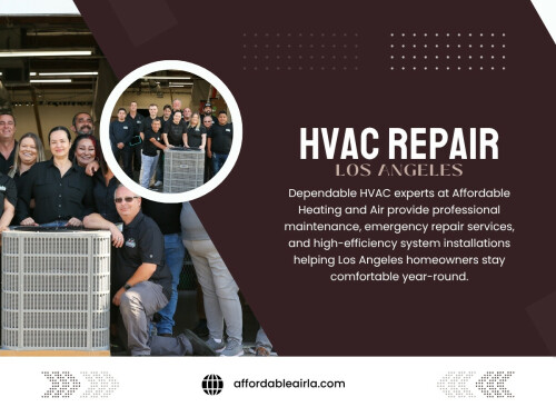 Minor maintenance or smaller fixes are usually far more manageable than emergency breakdowns or full system replacements. That’s why finding affordable HVAC services matters, especially for homeowners trying to stay ahead of larger problems.

Find us on Google Map: https://maps.app.goo.gl/AmnAG3GCtMLZFQca6

Contact: Affordable Heating and Air
Address: 9601 Cozycroft Ave Unit 1, Chatsworth, CA 91311, United States
Customer Service: +1-818-722-1332

Read our blogs:
https://6788936e04502.site123.me/plumbing-services/los-angeles-hvac-services
https://affordableairla.mystrikingly.com/blog/affordable-hvac-services
https://affordableairla.medium.com/hvac-los-angeles-240c9c39c733

More Links:
https://bio.link/affordableairla
https://issuu.com/affordableairla
https://www.viki.com/collections/4026523l-affordable-heating-and-air