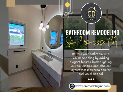 In San Francisco homes where space is often limited and layouts weren’t designed for modern living bathroom remodeling San Francisco CA isn’t just about improving appearance. It’s about making the space more efficient, more comfortable, and more aligned with how you actually use it every day.

Contact CD Remodeling - General Contractor
CALL US : 415-275-1193
OFFICE ADDRESS : 2261 Market St STE 5444, San Francisco, CA 94114, United States

Read Our Blogs:
https://cdremodeling.tumblr.com/
https://cdremodelinginc.wordpress.com/
https://cdremodelinginc.brushd.com/

More Links:
https://heylink.me/cdremodelinginc
https://www.buzzfeed.com/cdremodelinginc
https://www.apsense.com/user/cdremodelinginc