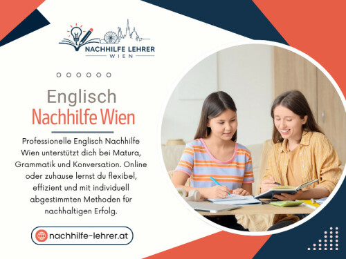 Immer mehr Eltern erkennen heute, dass gute Englisch Nachhilfe Wien weit mehr leisten kann als reine Prüfungsvorbereitung. Sie hilft vielen Schülern dabei, Stress abzubauen und Sprache wieder mit mehr Sicherheit und Ruhe zu lernen.Professionelle Englisch Nachhilfe Wien unterstützt nicht nur Grammatik oder Wortschatz, sondern stärkt oft auch Motivation, Selbstvertrauen und Kommunikationsfähigkeit.Ein erfahrener Englisch Nachhilfelehrer In Wien begleitet Schüler dabei Schritt für Schritt durch sprachliche Unsicherheiten und hilft ihnen, wieder mehr Freude am Lernen zu entwickeln.

Phone: +068184466343

For More Information: https://nachhilfe-lehrer.at/nachhilfe-wien/englisch/

Read Our Blogs:
https://nachhilfelehrerat.wordpress.com
https://medium.com/@nachhilfelehrerat
https://penzu.com/p/617ca0bd4e4b90f1

Related Links:
https://litelink.at/nachhilfelehrerat
https://dzone.com/users/5516026/nachhilfelehrerat.html
https://www.viki.com/collections/4260020l-nachhilfe-lehrer-wien