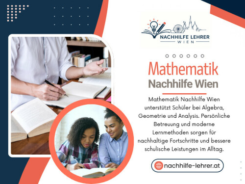 Genau deshalb gewinnt Mathematik Nachhilfe Wien für immer mehr Familien an Bedeutung. Eltern suchen heute nicht nur kurzfristige Hilfe vor Prüfungen. Sie möchten langfristige Unterstützung, die Schülern hilft, Grundlagen wirklich zu verstehen und nachhaltige Lerngewohnheiten aufzubauen.In einer Zeit, in der schulischer Wettbewerb immer stärker wird, spielt gute Nachhilfe Für Mathe für viele Schüler eine entscheidende Rolle.

Phone: +068184466343

For More Information: https://nachhilfe-lehrer.at/nachhilfe-wien/mathematik/

Read Our Blogs:
https://nachhilfelehrerat.wordpress.com/
https://nachhilfelehrerat.tumblr.com/
https://medium.com/@nachhilfelehrerat

Related Links:
https://c8ke.me/nachhilfelehrerat
https://peatix.com/user/29348768/view
https://speakerdeck.com/nachhilfelehrerat