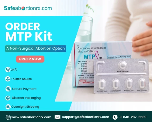 Abortion Pill MTP Kit contains mifepristone and misoprostol for medical abortion up to 10 weeks as advised by a healthcare provider. Shop securely with free shipping at SafeAbortionRx.Learn More: https://www.safeabortionrx.com/mtp-kit.html