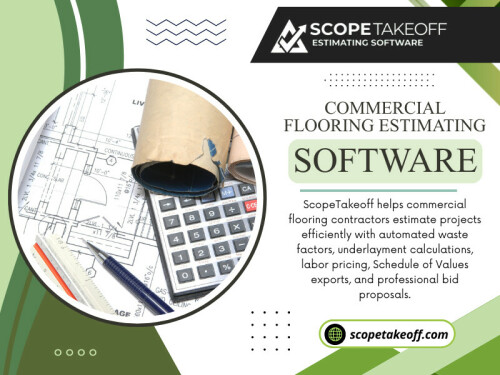 Using Commercial flooring estimating software helps contractors stay organized while handling more complex estimating requirements. Instead of feeling overwhelmed by project size, estimators can focus on reviewing details and maintaining accuracy.

For more info visit here: https://scopetakeoff.com/flooring-estimating-software/

Read our blogs:
https://scopetakeoff.wordpress.com
https://scopetakeoff.tumblr.com
https://scopetakeoff.weebly.com
https://scopetakeoff.mystrikingly.com/blog/flooring-estimating-software

More Links: 
https://heylink.me/scopetakeoff/
https://peatix.com/user/29433486/view
https://www.quora.com/profile/Scopetakeoff
