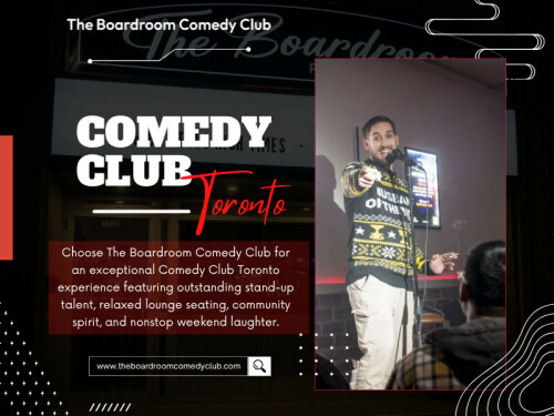 Think about how often strangers laugh together. Outside a comedy venue, it rarely happens. Inside a Comedy club Toronto, the opposite is true. People arrive without knowing one another, yet within minutes they are reacting together, smiling together, and enjoying the same moments.

Contact Us -
Address - 1350 St Clair Ave W, Toronto, ON M6E 1C4, Canada
Phone- +14168348654
Email- poonam3123@hotmail.com

Read Our Blogs -
https://6a70529ae3971.site123.me/blog/comedy-club-toronto
https://theboardroomcomedyclub.mystrikingly.com
https://theboardroomcomedyclub.wordpress.com

More Links -
https://www.buzzfeed.com/theboardroomcomedyclub
https://beacons.ai/theboardroomcomedyclub
https://dzone.com/users/5525846/theboardroomcomedyclub.html