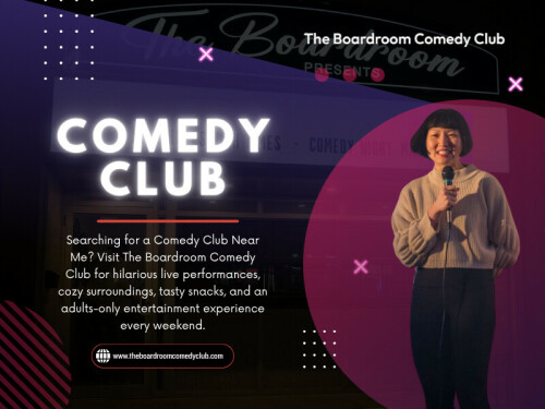 Looking for Comedy club near me gives people a chance to experience something happening live instead of through another screen. The audience focuses on the stage. Friends laugh together. Conversations continue naturally once the performance ends. That simple shift often makes the evening feel much more meaningful.

Contact Us -
Address - 1350 St Clair Ave W, Toronto, ON M6E 1C4, Canada
Phone- +14168348654
Email - poonam3123@hotmail.com

Read Our Blogs -
https://theboardroomcomedyclub.mystrikingly.com/
https://6a70529ae3971.site123.me
https://theboardroomcomedyclub.mystrikingly.com/

More Links -
https://disqus.com/by/theboardroomcomedyclub/about/
https://medium.com/@theboardroomcomedyclub/about
https://allmyfaves.com/theboardroomcomedyclub