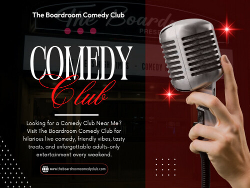 Looking for a Comedy club near me is usually the start of an experience and not just another night out. Live comedy, unlike recorded entertainment, is based on real people, real conversations and real reactions. Each audience influences the show and it all feels fresh from start to finish.

Contact Us -
Address - 1350 St Clair Ave W, Toronto, ON M6E 1C4, Canada
Phone- +14168348654
Email- poonam3123@hotmail.com

Read Our Blogs -
https://theboardroomcomedyclub.wordpress.com
https://theboardroomcomedyclub.medium.com/
https://boardroomcomedyclub.wixsite.com/boardroomcomedyclub/

More Links -
https://igli.me/theboardroomcomedyclub
https://www.goodreads.com/theboardroomcomedyclub
https://gravatar.com/theboardroomcomedyclub