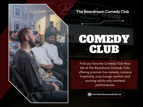 Choosing a Comedy club near me offers something completely different. There are no pause buttons or replay options. Everything happens in real time. People naturally pay attention because they know the moment will never happen exactly the same way again. That feeling keeps guests fully involved throughout the performance.

Contact Us -
Address - 1350 St Clair Ave W, Toronto, ON M6E 1C4, Canada
Phone- +14168348654
Email- poonam3123@hotmail.com

Read Our Blogs -
https://theboardroomcomedyclub.medium.com/comedy-show-toronto-81014dc89fba
https://boardroomcomedyclub.wixsite.com/boardroomcomedyclub/post/stand-up-comedy-toronto
https://6a70529ae3971.site123.me/blog/comedy-club-toronto

More links -
https://peatix.com/user/29595155/view
https://www.reverbnation.com/artist/theboardroomcomedyclub
https://disqus.com/by/theboardroomcomedyclub/about