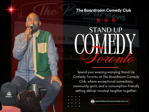 Recorded shows are edited until every scene is perfect. Live comedy works differently. A comedian might respond to someone in the audience. A harmless interruption turns into the funniest joke of the evening. Sometimes an unexpected reaction changes the direction of the performance entirely. That unpredictability is what makes Stand up comedy Toronto feel exciting.

Contact Us -
Address - 1350 St Clair Ave W, Toronto, ON M6E 1C4, Canada
Phone- +14168348654
Email- poonam3123@hotmail.com

Read Our Blogs -
https://boardroomcomedyclub.wixsite.com/boardroomcomedyclub/
https://theboardroomcomedyclub.medium.com/comedy-show-toronto-81014dc89fba
https://theboardroomcomedyclub.weebly.com/

More Links -
https://www.magcloud.com/user/theboardroomcomedyclub
https://vimeo.com/theboardroomcomedyclub
https://www.viki.com/collections/4271614l-the-boardroom-comedy-club-toronto