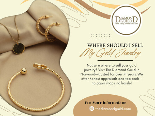 Cash for gold denotes a service through which individuals can liquidate their gold assets, including items such as jewelry, coins, or dental gold, in exchange for monetary compensation. Reliable buyers usually assess the purity (karat) and weight of your gold, determining its market value. Many people ask, "Where should I sell my gold jewelry?" Local jewelers, pawn shops, and specialized cash for gold businesses offer competitive rates.It is imperative to verify the credibility of the purchaser, given that the valuation of gold is subject to variations.Current market conditions influence how much cash you receive, making research essential.

Contact Us:
Location: 83 Morse St Suite 8AA, Norwood, MA 02062, United States
Phone: +17813268600

Find Us On Google Map: https://maps.app.goo.gl/Yoi5EYUToB2NPj6w5

Read Our Blog:

https://thediamondguild.mystrikingly.com/
https://medium.com/@thediamondguild/about
https://thediamondguild.livejournal.com/profile/

More Links:

https://linktr.ee/thediamondguild
https://heylink.me/thediamondguild
https://beacons.ai/thediamondguild
