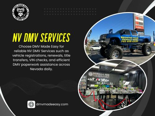 Many people assume booking an appointment is enough. However, at nv dmv service, preparation matters just as much as scheduling. Timing is often ignored, but it has a big impact. Visiting dmv services of las vegas during peak hours can significantly increase waiting time and processing delays.

Click here for more information: https://dmvmadeeasy.com/dmv-services-las-vegas/

DMV Made Easy

Address: 8615 W Flamingo Rd, Las Vegas, NV 89147, United States
Phone Number: +17022413662
Find Us On Google Map : https://goo.gl/maps/BJNY18FeVELkd5ye8

Read Our Blog:
https://dmvmadeeasyvegas.blogspot.com/
https://dmvmadeeasyvegas.wixsite.com/dmv-made-easy
https://dmvmadeeasyvegas.yooco.org/

More Links:
https://bio.link/dmvmadeeasy
https://www.behance.net/dmvmadeeasyvegas
https://www.magcloud.com/user/dmvmadeeasy