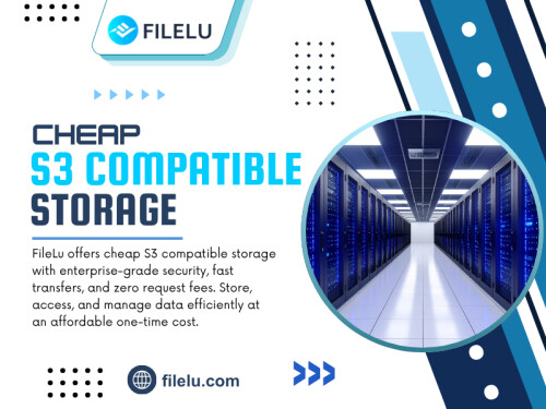 Many developers discover that choosing storage is not simply about available space. They also have to consider performance, compatibility, future costs, and how well the storage solution will scale with the application. This is why many development teams are opting for Cheap S3 compatible storage, which offers flexibility without making infrastructure unnecessarily expensive.


Official Website: https://filelu.com/s3-compatible-storage/


Read Our Blog:
https://filelu.wixsite.com/filelu/post/lifetime-cloud-storage-plans

https://filelu.jimdosite.com/

https://filelucom.medium.com/lifetime-cloud-storage-subscription-249cd78fcab0


More Links:
https://litelink.at/filelu
https://soundcloud.com/filelu
https://peatix.com/user/27136711/view