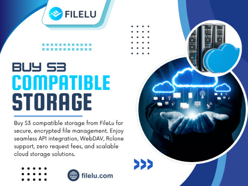 For teams planning future expansion, the decision to Buy S3 compatible storage is often about preparing for tomorrow rather than simply solving today's storage needs.

Official Website: https://filelu.com/s3-compatible-storage/


Read Our Blog:
https://filelucom.tumblr.com/post/824651354800783360/best-cloud-storage-plans

http://filelucom.weebly.com/filelu/buy-cloud-storage-online

https://filelu.wixsite.com/filelu/post/lifetime-cloud-storage-plans

More Links:
https://issuu.com/filelu
https://myanimelist.net/profile/filelu
https://dzone.com/users/5361090/filelu.html
