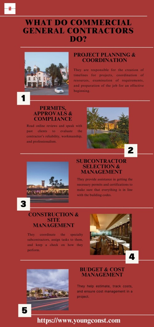 Successful completion of a commercial project is only achieved through proper planning, coordination, and management. When all these aspects are done by qualified experts, then all phases of the project will run smoothly. At the same time, there is maintenance of quality and safety in the entire process of construction. Young Construction provides all these services for your commercial construction.
To know more : https://www.youngconst.com/commercial-general-contractors