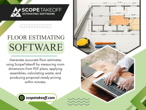 Reliable Floor estimating software helps reduce pressure by simplifying repetitive work and keeping project information easier to manage. Rather than worrying about misplaced calculations or forgotten measurements, contractors can spend more time reviewing estimate quality.

For more info visit here: https://scopetakeoff.com/flooring-estimating-software/

Read our blogs:
https://scopetakeoff.wordpress.com
https://penzu.com/public/147fc890e763fc54
https://scopetakeoff.weebly.com/

More Links: 
https://heylink.me/scopetakeoff/
https://www.friend007.com/scopetakeoff
https://www.blurb.com/user/scopetakeoff