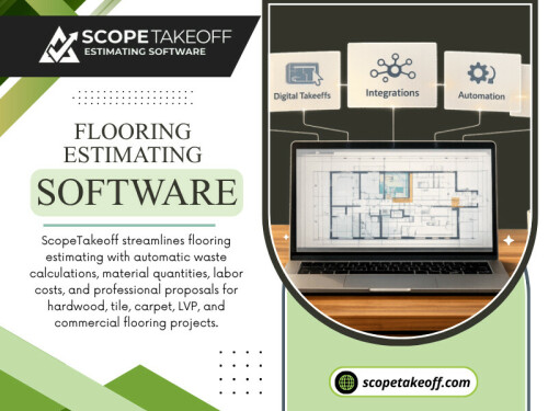 Using Flooring estimating software allows contractors to organize important information within a structured workflow instead of relying on scattered files or handwritten notes.

For more info visit here: https://scopetakeoff.com/flooring-estimating-software/

Read our blogs:
https://6a755b5d377bd.site123.me/
https://scopetakeoff.wixsite.com/scopetakeoff
https://scopetakeoff.mystrikingly.com/blog/flooring-estimating-software

More Links: 
https://campsite.bio/scopetakeoff
https://bloggalot.com/profile/scopetakeoff
https://www.davidrio.com/profile/scopetakeoff/profile