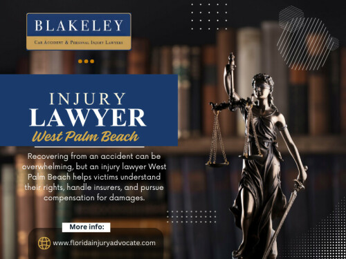 Choosing a Personal Injury Lawyer West Palm Beach who listens, responds promptly, and prioritizes client needs can make the process more manageable and less stressful.


Contact : Blakeley Car Accident & Personal Injury Lawyers West Palm Beach
Address: 2101 Vista Pkwy UNIT 304, West Palm Beach, FL 33411, United States
Phone :+15612323162

Find Us On  Google Map : https://maps.app.goo.gl/jnTiaqnKAecxxVXA9

Official Website:  https://www.floridainjuryadvocate.com/west-palm-beach/personal-injury-lawyer/


Read Our Blog: 
https://69c6521c48aed.site123.me/
https://floridainjuryadvocatefl.weebly.com/
https://floridainjuryadvocatefl.wordpress.com/

More Links:
https://campsite.bio/floridainjuryadvocate
https://www.buzzfeed.com/floridainjuryadvocate
https://www.viki.com/collections/4246903l