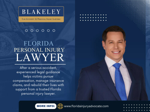 A Florida Personal Injury Lawyer provides guidance on when to settle and when to continue pursuing compensation. This perspective ensures that decisions are made with long-term implications in mind.


Contact : Blakeley Car Accident & Personal Injury Lawyers West Palm Beach
Address: 2101 Vista Pkwy UNIT 304, West Palm Beach, FL 33411, United States
Phone :+15612323162

Find Us On  Google Map : https://maps.app.goo.gl/jnTiaqnKAecxxVXA9


Read Our Blog: 
https://floridainjuryadvocatefl.weebly.com/
https://floridainjuryadvocatefl.wordpress.com/
https://medium.com/@floridainjuryadvocatefl/car-accident-lawyer-florida-fbb99b26f3ac

More Links:
https://igli.me/floridainjuryadvocate
https://blakeleycaraccident.quora.com.
https://vimeo.com/floridainjuryadvocatefl