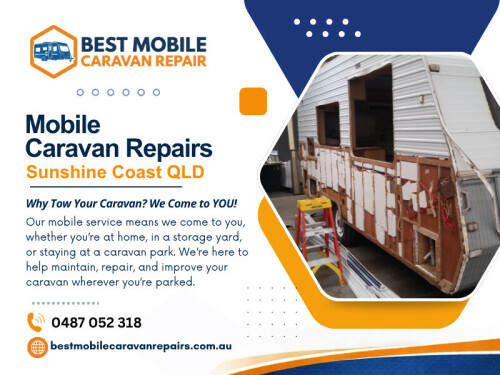 Mobile caravan repairs involve a technician coming directly to your location, whether that’s your home, campsite, caravan park, or storage yard. Instead of towing your caravan to a workshop, the repair service comes to you. This has become increasingly popular for caravan repairs on the Sunshine Coast, especially for travellers and busy owners.

Find Us On Google Map : https://maps.app.goo.gl/xMZdr9hghJ44W1F48

Contact : Best Mobile Caravan Repairs

Address: 10 Alice Street, Alexandra Headland, QLD 4572, Australia

Phone Number: 0487 052 318

Read Our Blogs:

https://bestmobilecaravanrepairs.wordpress.com/2026/04/02/caravan-repair/

https://bestmobilecaravanrepairs.brushd.com/entry/27038/mobile-caravan-repair

https://mobilecaravanrepair.weebly.com/blog/caravan-servicing-sunshine-coast

More Links:

https://litelink.at/bestmobilecaravanrepairs

https://issuu.com/bestmobilecaravanrepairs

https://dzone.com/users/5501546/bestmobilecaravanrepairs.html