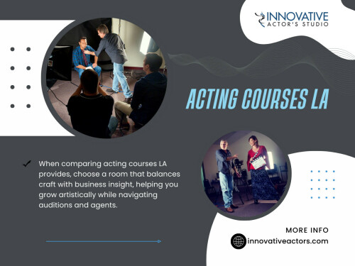 Another important early lesson is learning how to receive feedback. Constructive notes are a key part of growth. In beginner-friendly acting courses LA, feedback focuses on encouragement and clarity rather than criticism. Learning how to apply notes without self-judgment is a skill that supports long-term improvement. This is why choosing the right acting course matters so much early on.

Innovative Actor's Studio

Find Us On Google Maps: https://maps.app.goo.gl/DDSoDL3V3JQpRrAq7

Address: 5112 Lankershim Blvd, North Hollywood, CA 91601, United States
Phone Number: +18182877252

For More Information: https://innovativeactors.com/acting-lessons-courses/

Read Our Blogs:
https://innovativeactor.wixsite.com/actingclasses/post/drama-and-acting-school
https://innovativeactors.tumblr.com/post/808147936777224192/adult-acting-classes
https://innovativeactors.wordpress.com/2026/02/10/acting-classes-in-los-angeles

Related Links:
https://linktr.ee/innovativeactors
https://www.apsense.com/user/innovativeactors
https://disqus.com/by/innovativeactorsla/about/