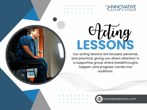 Starting acting for the first time can feel exciting and a little uncomfortable all at once. Many beginners worry about talent, confidence, or whether they belong in a class at all. The truth is, acting lessons are designed to meet you exactly where you are. Understanding what you will learn first helps take the pressure off and makes the experience far more enjoyable.

Innovative Actor's Studio

Find Us On Google Maps: https://maps.app.goo.gl/DDSoDL3V3JQpRrAq7

Address: 5112 Lankershim Blvd, North Hollywood, CA 91601, United States
Phone Number: +18182877252

For More Information: https://innovativeactors.com/acting-lessons-courses/

Read Our Blogs:
https://innovativeactors.brushd.com/entry/26879/best-acting-schools
https://innovativeactors.mystrikingly.com/blog/acting-lessons-los-angeles
https://6942708c7ebfb.site123.me/blog/beginner-drama-classes

Related Links:
https://heylink.me/innovativeactors/
https://www.magcloud.com/user/innovativeactors
https://www.goodreads.com/innovativeactors