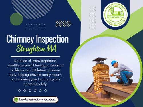 A professional Chimney inspection Stoughton MA can determine exactly what’s blocking proper draft and fix it before it escalates.Now add the fact that this freeze-thaw cycle can happen dozens of times in a single winter. The damage is rarely dramatic at first. It’s subtle. Small cracks that widen year after year.A thorough Chimney inspection Stoughton MA at the end of winter often reveals early signs homeowners never noticed from the ground.

For More Information: https://bio-home-chimney.com/services/chimney-cleaning/

Address: 151 Wheeler Cir #249, Stoughton, MA, United States
Phone: +15086917706

Follow Us:
https://www.facebook.com/biohomechimney
https://www.instagram.com/biohomema
https://www.youtube.com/@biohomechimney
https://www.linkedin.com/company/bio-home-chimney

Read Our Blogs :
https://biohomechimney.medium.com/chimney-inspection-stoughton-ma-0f9fd0d98628
https://6960a73036c0f.site123.me/
https://biohomechimney.weebly.com/bio-home-chimney/chimney-sweep-stoughton-ma

More Links
https://allmyfaves.com/biohomechimney
https://dzone.com/users/5465115/biohomechimney.html
https://www.blurb.com/user/biohomechimn