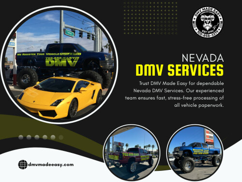 Understanding Nevada DMV services can feel overwhelming, especially when you’re unsure which tasks can be completed online and which ones require an in-person visit. With growing demand at DMV offices, knowing your options ahead of time can save you hours of waiting and unnecessary stress.

Click Here for More Information: https://dmvmadeeasy.com/dmv-services-las-vegas/
 
Address: 8615 W Flamingo Rd, Las Vegas, NV 89147
 
Phone Number: +17022413662

Google Map: https://goo.gl/maps/BJNY18FeVELkd5ye8

Read Our Blog:

https://dmvmadeeasyvegas.blogspot.com
https://dmvmadeeasy.wordpress.com
https://dmvmadeeasyvegas.yooco.org

More Links:

https://linktr.ee/dmvmadeeasy
https://about.me/dmvmadeeasyvegas
https://myslink.app/dmvmadeeasy