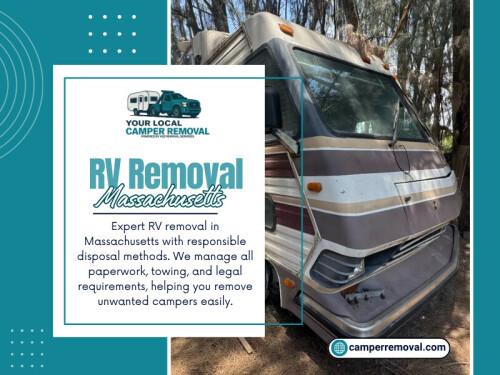 In locations like RV Removal Massachusetts, where property space can be limited, clearing out an old vehicle creates room for landscaping, parking, or new construction. Similarly, in areas served by RV Removal Colorado and RV Removal Florida, removing unused RVs allows homeowners to make better use of their outdoor space.
Your Local Camper Removal

Phone: (844) 474-2429

Read Our Blogs:

https://camperremovalservices.wordpress.com/2026/04/03/motorhome-removal/

https://camperremovalservices.medium.com/travel-trailer-removal-881ae474f70c

https://penzu.com/public/f3edc060b6ac70d0

More Links:

https://beacons.ai/camperremovals 

https://www.anibookmark.com/user/camperremoval.html 

https://www.behance.net/camperremoval