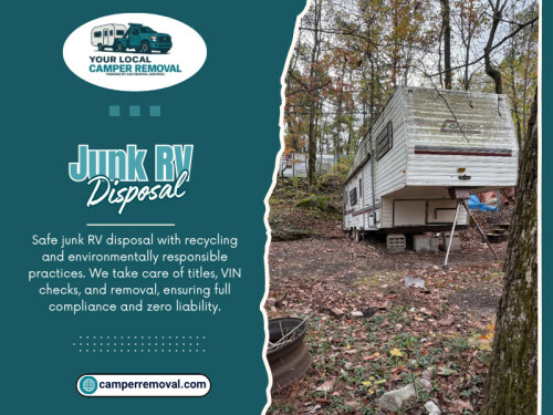Professional Junk RV Disposal services prioritize safety and environmental responsibility. RVs contain various materials that require proper handling, including metals, fluids, and other components.

Your Local Camper Removal

Phone: (844) 474-2429

Read Our Blogs:

https://camperremovalservices.wordpress.com/2026/04/03/motorhome-removal/

https://camperremovalservices.medium.com/travel-trailer-removal-881ae474f70c

https://penzu.com/public/f3edc060b6ac70d0

More Links:

https://allmyfaves.com/camperremovalservices 

https://www.buzzfeed.com/camperremoval 

https://mastodon.social/@camperremoval