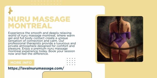 Experience the smooth and deeply relaxing world of nuru massage montreal, where warm gel and full body contact create a unique sensation of connection and calm. Our professional therapists provide a luxurious and private atmosphere designed for comfort and pleasure. Enjoy a premium nuru massage montreal experience today. Book your session now and feel the difference. Visit at: https://lavalnurumassage.com/