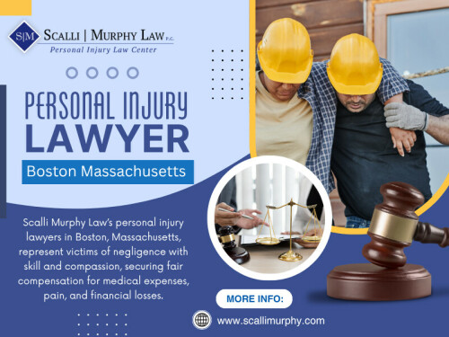 A good personal injury lawyer Boston Massachusetts will employ local regulations tactfully to make your case stronger, with each argument, filing, and negotiation conforming to Massachusetts laws and precedents.

Find Us On Google Map : https://maps.app.goo.gl/88aZUcihS4XpPbMDA 

Address: 537 Broadway, Everett, MA 02149
Phone: +1-617-387-7000

Read Our Blogs:
https://scallimurphylaw.tumblr.com 
https://scallimurphylaw.jimdosite.com 
https://68ff10ed7c054.site123.me 

More Links:
https://beacons.ai/scallimurphylaw 
https://disqus.com/by/scallimurphy/ 
https://gravatar.com/scallimurphylawma