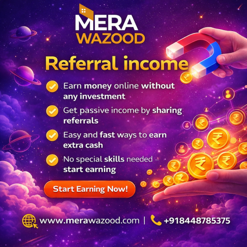 Need extra money to manage expenses? Our referral income program helps you grow daily earnings through easy referrals. No full-time commitment or investment required. Just share opportunities and get rewarded.

Visit here - https://www.merawazood.com/referral-income