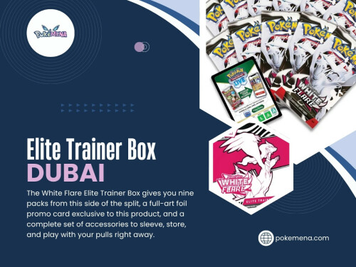 You’ve probably noticed…
Many collectors display sealed ETBs on shelves because Pokémon packaging design has become increasingly artistic and visually attractive.
That display appeal strongly contributes to demand for elite trainer box dubai products among UAE collectors.

Contact Us -
Address - Building A1, Dubai Digital Park, Dubai Silicon Oasis, Dubai, United Arab Emirates
Phone No - +971 547 209 777

Read Our Blogs -
https://pokemena.tumblr.com
https://pokemena.medium.com/pokemon-tcg-uae-5d9f18ed697c
https://pokemena-2.jimdosite.com/

More Links -
https://beacons.ai/pokemena
https://gravatar.com/pokemena
https://vimeo.com/pokemena