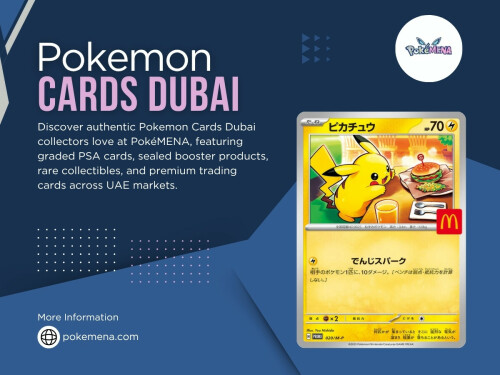 Collectors increasingly prefer trusted sellers and specialized Pokémon stores because authenticity matters heavily when building valuable collections.
That’s one reason reliable stores have become so important for fans searching for pokemon cards dubai products online.
Trust and authenticity are critical parts of the collecting experience.

Contact Us -
Address - Building A1, Dubai Digital Park, Dubai Silicon Oasis, Dubai, United Arab Emirates
Phone No - +971 547 209 777

Read Our Blogs -
https://pokemena.weebly.com/
https://pokemena.wordpress.com/
https://pokemena.tumblr.com

More Links -
https://campsite.bio/pokemena
https://www.goodreads.com/pokemena
https://www.ted.com/profiles/51510061