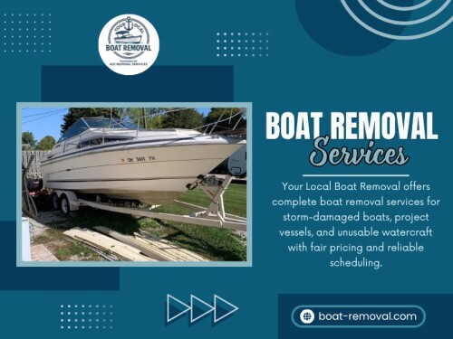 Another common assumption is that all boat removal services do the same job in the same way. That’s not really true. Some only handle basic towing. Others manage full dismantling, recycling, and environmental cleanup.

Click here for more information: https://boat-removal.com/junk-boat-removal-services/

Your Local Boat Removal

Phone: +1833-605-7867

Read Our Blogs:
https://boatremoval.jimdofree.com/
https://medium.com/@boatremoval/
https://boatremoval.brushd.com/

More Links:
https://linkfly.to/boat-removal
https://www.ted.com/profiles/51626805
https://www.behance.net/boatremoval