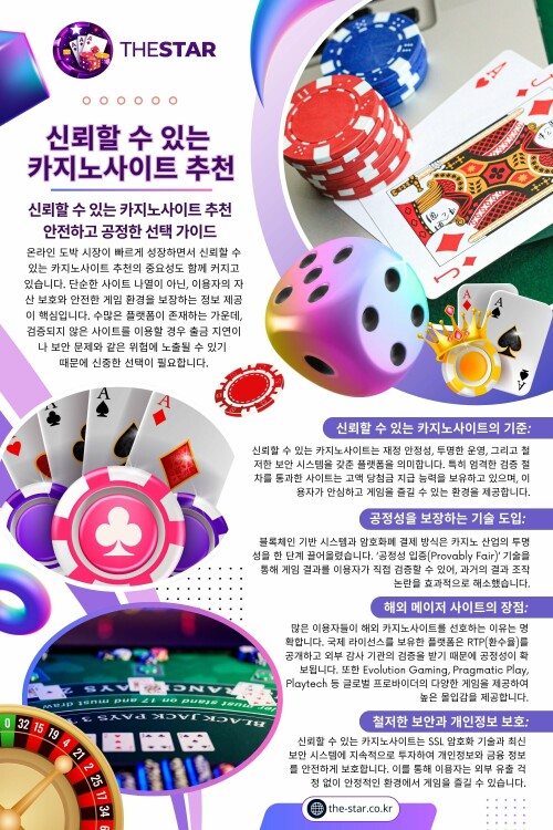 그래서 최근에는 검증된 카지노사이트와 같은 키워드가 더욱 중요하게 여겨지고 있으며, 동시에 신뢰할 수 있는 카지노사이트 추천에 대한 관심도 꾸준히 높아지고 있다.

연락처: The Star

주소 :

서울특별시 강남구 테헤란로 152

강남파이낸스센터 20층

대한민국 06236

블로그 읽기:
https://thestarkr.wixsite.com/thestar/post/카지노사이트-추천
https://medium.com/@thestarkr/신뢰할-수-있는-카지노사이트-추천-c5f3475fe05a
https://thestarkr.mystrikingly.com/blog/recommended-trusted-casino-sites

더 많은 링크:
https://magic.ly/thestarkr
https://gravatar.com/thestarkr
https://www.notebook.ai/@thestar