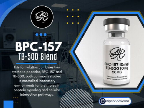 As peptide research evolves, scientific discussions increasingly involve combination-focused peptide categories and blended research compounds.

Researchers often study peptide blends to better understand:

Structural compatibility

Molecular organization

Laboratory preparation methods

Compound stability

Classification systems

One example commonly referenced in peptide discussions is the BPC-157 TB-500 Blend, which represents broader interest in combination-oriented peptide research structures.

Contact : LH Peptides

Phone: 567-202-3240

Location: Perrysburg, Ohio

Read Our Blogs:

https://lhpeptides.wordpress.com/2026/05/25/retatrutide/

https://lhpeptides.weebly.com/blog/bpc-157

https://lhpeptides.tumblr.com/post/817576752836657152/mots-c

More Links:

https://myslink.app/lhpeptides

https://www.buzzfeed.com/lhpeptides

https://audiomack.com/lhpeptides