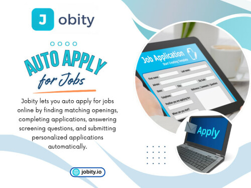 This is exactly where Auto apply for jobs systems are starting to reshape how people approach employment searches. Instead of spending hours repeating the same steps, candidates can shift their focus toward strategy, preparation, and skill-building.

Read Our Blog: 
https://jobity.nicepage.io/   
https://jobity.wixsite.com/jobity/post/job-application-automation   
https://jobityio.wordpress.com/2026/06/24/auto-apply-for-jobs/


More Links:
https://dev.to/jobity/job-application-automation-2lmb
https://hashnode.com/forums/thread/auto-apply-for-jobs
https://hackernoon.com/preview/6a2bb51857541054d199d988