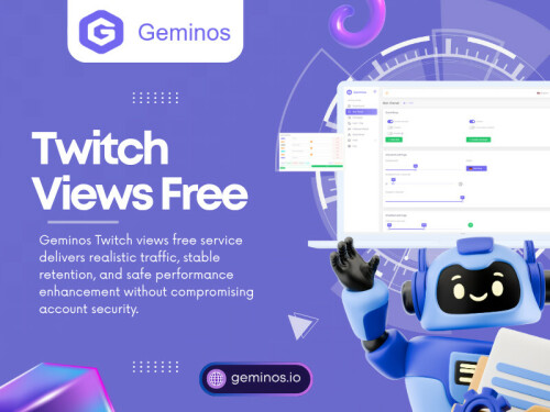 When people talk about twitch views free, they are usually referring to methods that help improve visibility without paid ads. A free twitch view strategy does NOT mean fake engagement or shortcuts. Instead, it focuses on increasing exposure so real users can discover your stream naturally.

Read Our Blogs:
https://geminosio.medium.com/get-free-twitch-viewers-17cb3a0c1849
https://geminosio.wixsite.com/geminos/post/twitch-views
https://geminosio.mystrikingly.com/blog/free-twitch-view-bot

More Links:
https://linkin.bio/geminosio
https://vimeo.com/geminosio
https://www.patreon.com/cw/GeminosIO
