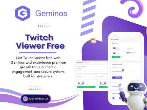 Geminos, is designed to support streamers who want to strengthen their presence and reach wider audiences. For many emerging creators searching for ways to improve discoverability or explore get free Twitch viewers strategies, platforms like Geminos can play a supportive role in their overall growth journey.

Read Our Blogs:
https://geminosio.jimdofree.com/2026/06/27/twitch/
https://geminosio.mystrikingly.com/blog/free-twitch-view-bot
https://geminosio.wixsite.com/geminos/post/twitch-views

More Links:
https://magic.ly/geminosio
https://www.ted.com/profiles/51458974/about
https://www.flickr.com/people/geminosio/