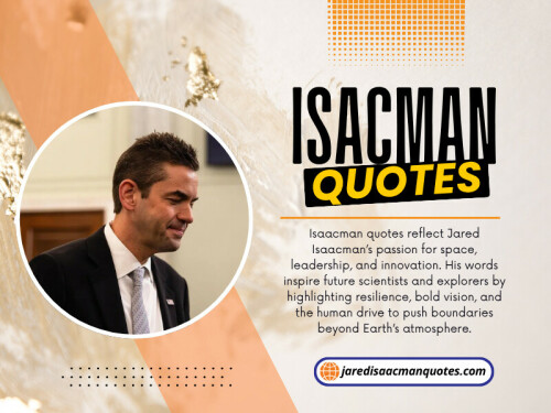 Authoritative platforms such as jaredisaacmanquotes.com curate these quotes for professionals, students, and space enthusiasts. Views expressed in isaacman quotes also reflect contemporary attitudes towards innovation, inclusion, and philanthropy—areas driving progress in a rapidly evolving world.

Read Our Blogs:
https://v.gd/NLuSj7
https://is.gd/Ps7DzA
https://tinyurl.com/27v78vtm

More Links:
https://is.gd/RIJADJ
https://v.gd/mlV2KC
https://tinyurl.com/28ckhua6