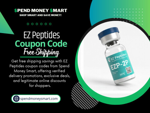 Shipping costs can quietly eat into research budgets. EZ Peptides offers free delivery on qualifying orders, and there is a dedicated EZ Peptides coupon code free shipping promotion available for orders meeting the minimum threshold. If your cart is sitting just below the qualifying amount, it may be worth adding a smaller item to cross the line rather than paying for shipping separately.

For More Information: https://spendmoneysmart.com/store/ez-peptides/

Read Our Blogs:
https://spendmoneysmart.wixsite.com/spendmoneysmart
https://spendmoneysmartcoupons.tumblr.com
https://medium.com/@spend_moneysmart/

Related Links:
https://linktr.ee/spendmoneysmart
https://www.goodreads.com/spendmoneysmart
https://www.viki.com/users/spendmoneysmart/collections