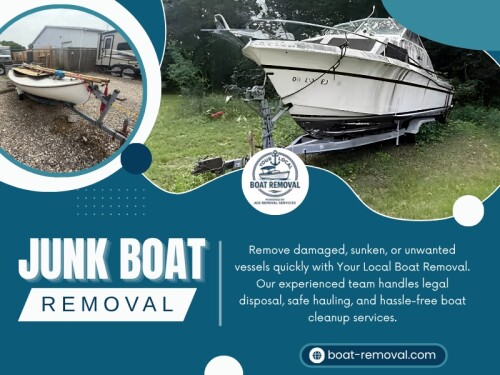 One of the tricky parts of this work is that boats age in uneven ways. Some parts remain strong, while others quietly fail. Junk Boat Removal Service work becomes more about caution than speed. The boat can behave differently the moment force is applied.

Click here for more information: https://boat-removal.com/junk-boat-removal-services/

Your Local Boat Removal

Phone: +1833-605-7867

Read Our Blogs:
https://boatremoval.jimdofree.com/
https://medium.com/@boatremoval/
https://boatremoval.mystrikingly.com/

More Links:
https://allmyfaves.com/boatremoval
https://dzone.com/users/5530971/boatremoval.html
https://speakerdeck.com/boatremoval