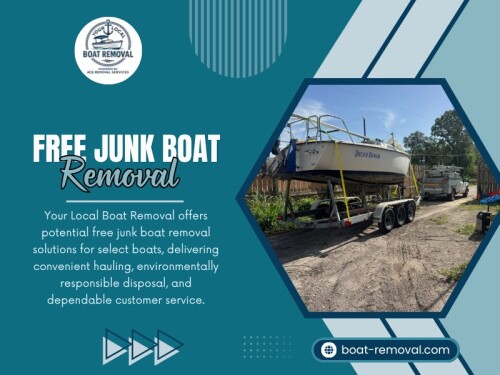 Abandoned or heavily damaged boats are more unpredictable than normal vessels. This is why Free Junk Boat Removal often takes longer to schedule. Because of this, scheduling includes extra preparation time and sometimes staged removal rather than a single operation.

Click here for more information: https://boat-removal.com/free-boat-removal-services/

Your Local Boat Removal

Phone: +1833-605-7867

Read Our Blogs:
https://medium.com/@boatremoval/
https://boatremoval.brushd.com/
https://boatremoval.mystrikingly.com/

More Links:
https://linktr.ee/boatremovalservices
https://vimeo.com/boatremoval
https://www.magcloud.com/user/boatremoval