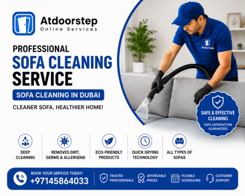 Professional sofa cleaning services in Dubai remove stains, dirt, allergens, and odors effectively.