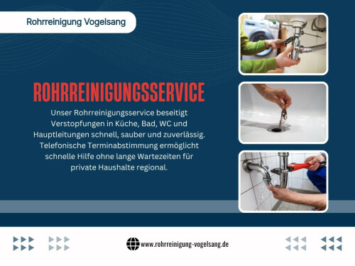 Interessanterweise entstehen viele Rohrprobleme nicht durch große Schäden oder außergewöhnliche Ereignisse. Viel häufiger sind es kleine Gewohnheiten im Alltag, die über Monate oder Jahre hinweg Ablagerungen verursachen. Die gute Nachricht: Mit einigen einfachen Maßnahmen lassen sich viele Verstopfungen vermeiden und die Wahrscheinlichkeit verringern, dass ein professioneller rohrreinigungsservice oder sogar ein rohrreinigung notdienst benötigt wird.

Rohrreinigung Vogelsang
Adresse: Plauenstraße 21 Dortmund North Rhine-Westphalia 44319
Telefon: 015792810410

Lesen Sie unsere Blogs:

https://rohrreinigungbochum.wixsite.com/rohrverstopft
https://6a21356501b07.site123.me
https://rohrreinigungvogelsang.mystrikingly.com/

Weitere Links:

https://www.viki.com/users/rohrreinigungvogelsang/collections
https://rohrreinigungvogelsang.mystrikingly.com/
https://uconnect.ae/rohrreinigungvogelsang