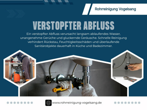 Ein verstopfter Abfluss entsteht selten plötzlich. In den meisten Fällen entwickelt sich das Problem über Wochen oder sogar Monate hinweg. Das Wasser fließt etwas langsamer ab, es entstehen unangenehme Gerüche oder es gluckert im Rohr. Viele Menschen nehmen diese Anzeichen zunächst nicht ernst. Erst wenn die Spüle überläuft oder das Wasser gar nicht mehr abfließt, wird gehandelt – und genau dann wird häufig ein rohrreinigung notdienst benötigt.

Rohrreinigung Vogelsang
Adresse: Plauenstraße 21 Dortmund North Rhine-Westphalia 44319
Telefon: 015792810410

Lesen Sie unsere Blogs:

https://rohrreinigungvogelsang.wordpress.com
https://rohrreinigungvogelsang.mystrikingly.com/
https://rohrreinigungvogelsang.weebly.com

Weitere Links:

https://www.apsense.com/user/rohrreinigungvogelsang
https://www.anibookmark.com/user/rohrreinigungbochum.html
https://www.goodreads.com/rohrreinigungvogelsang