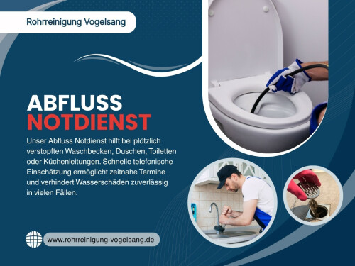 Wer frühzeitig handelt, reduziert die Wahrscheinlichkeit eines verstopfter abfluss, vermeidet Situationen, in denen der abfluss verstopft, und senkt das Risiko, auf einen abfluss notdienst angewiesen zu sein.

Rohrreinigung Vogelsang
Adresse: Plauenstraße 21 Dortmund North Rhine-Westphalia 44319
Telefon: 015792810410

Lesen Sie unsere Blogs:

https://rohrreinigungvogelsang.mystrikingly.com/
https://rohrreinigungvogelsang.weebly.com
https://rohrreinigungvogelsang.wordpress.com

Weitere Links:

https://www.apsense.com/user/rohrreinigungvogelsang
https://www.anibookmark.com/user/rohrreinigungbochum.html
https://www.goodreads.com/rohrreinigungvogelsang