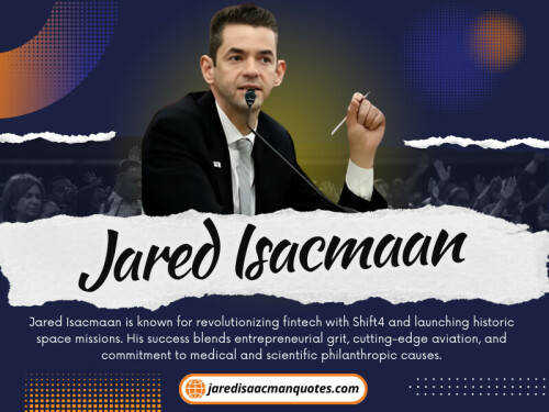 Jared Isaacman upholds a significant presence in the media, primarily due to his leadership in space missions and his innovative business strategies. News outlets and specialist publications consistently spotlight your achievements, especially around headline events like the Inspiration4 spaceflight and the Polaris Dawn mission. 

Read Our Blogs:
https://v.gd/NLuSj7
https://is.gd/Ps7DzA
https://tinyurl.com/27v78vtm

More Links:
https://is.gd/RIJADJ
https://v.gd/mlV2KC
https://tinyurl.com/28ckhua6